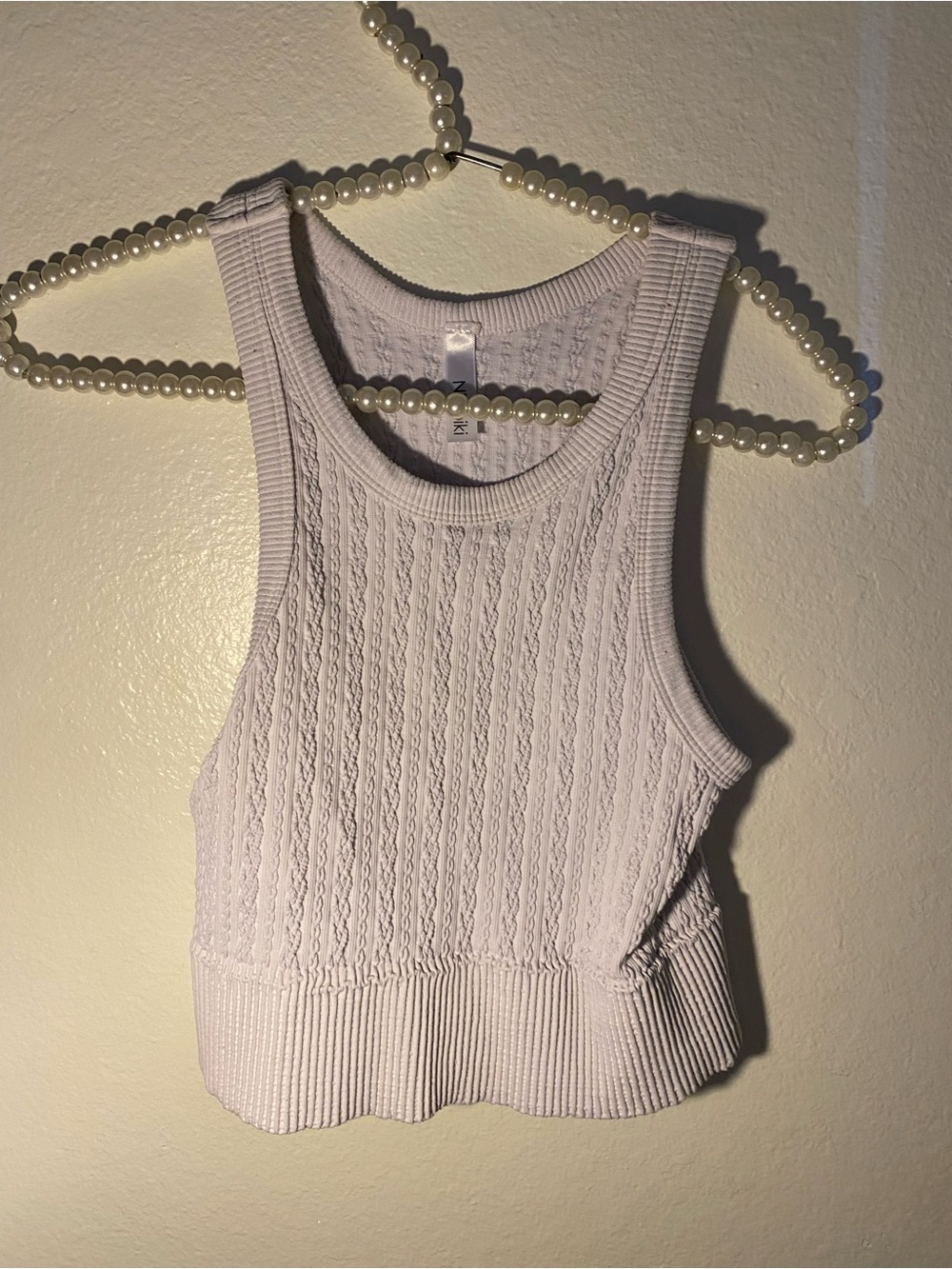 NIKIBIKI women’s size small white crop top tank top